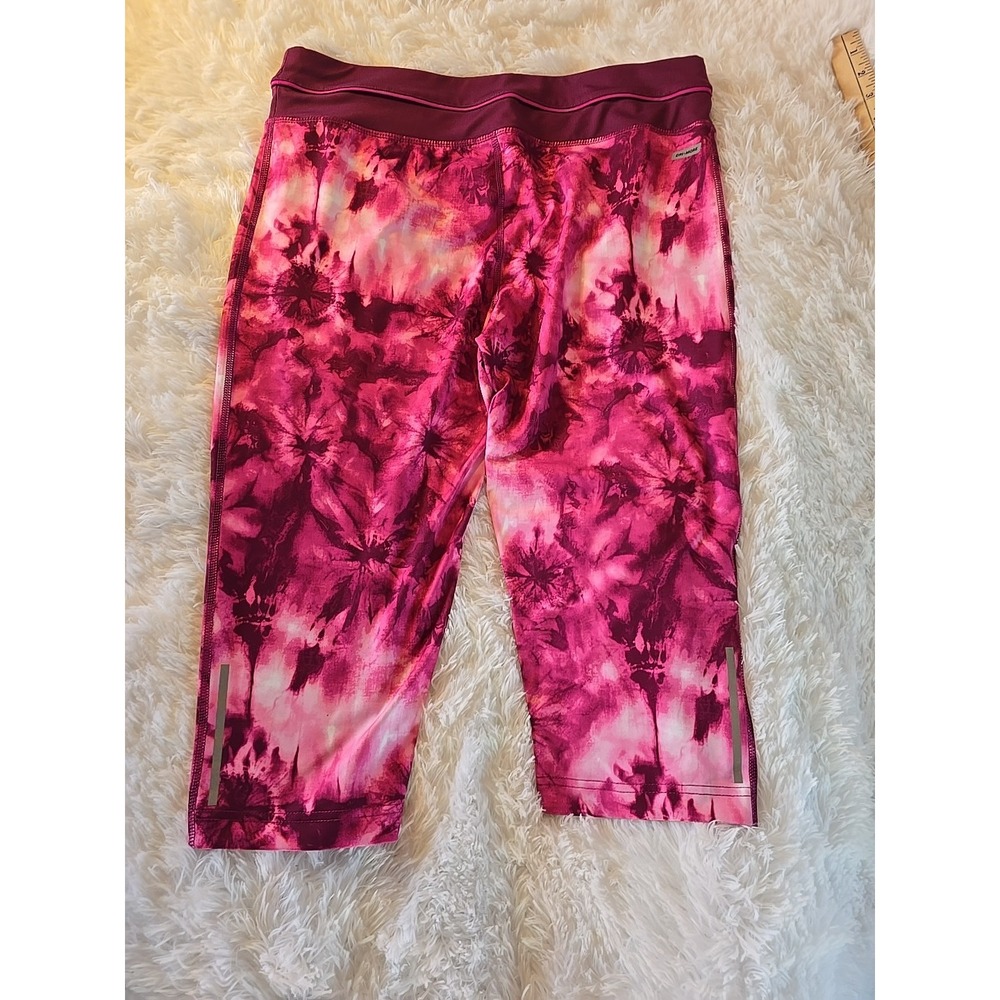 Womens DANSKIN fitness Capris Sz L workout yoga gym running hiking sexy hot - Picture 6 of 13